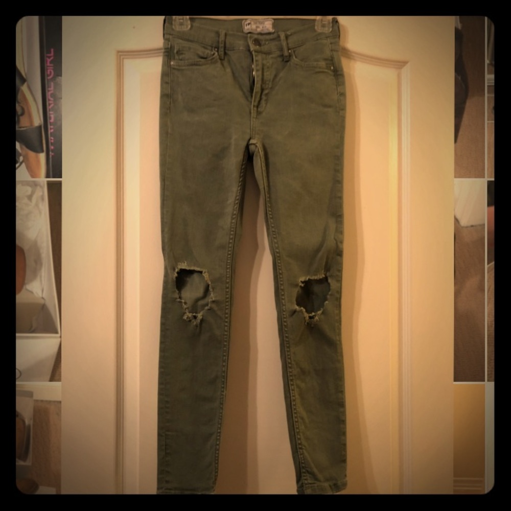 Free People High Waist Skinny Jeans